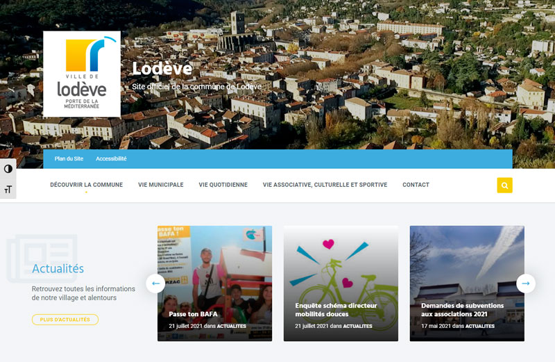 Un nouveau site internet pour la commune de Lodève